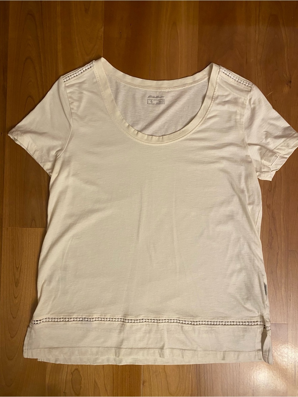 Eddie Bauer Crochet Trim Top